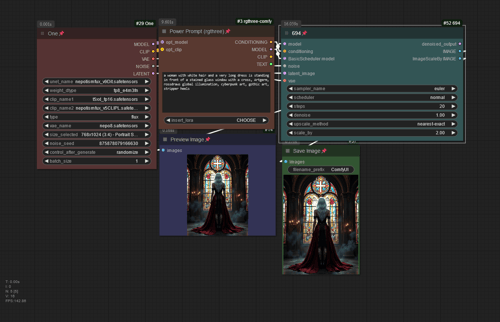 Flux Workflow w/Lora by 2thecurve on Tensor.Art
