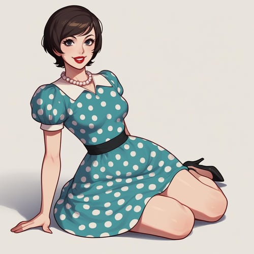 1950s Housewife Outfit - Pony by Navedaxu on Tensor.Art