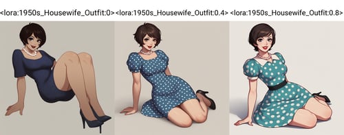 1950s Housewife Outfit - Pony by Navedaxu on Tensor.Art