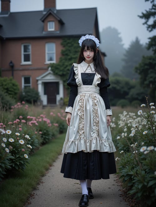 [Flux.1 D][Realistic] Maid costume | 女仆装 by cyberAngel_ on Tensor.Art