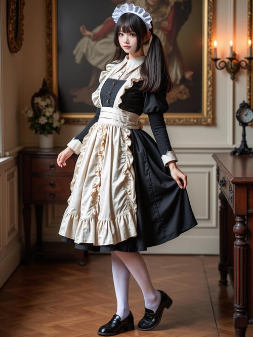 [Flux.1 D][Realistic] Maid costume | 女仆装 by cyberAngel_ on Tensor.Art