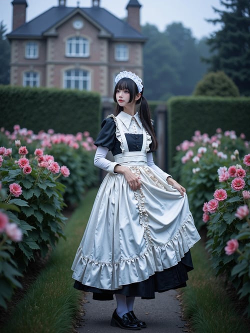 [Flux.1 D][Realistic] Maid costume | 女仆装 by cyberAngel_ on Tensor.Art
