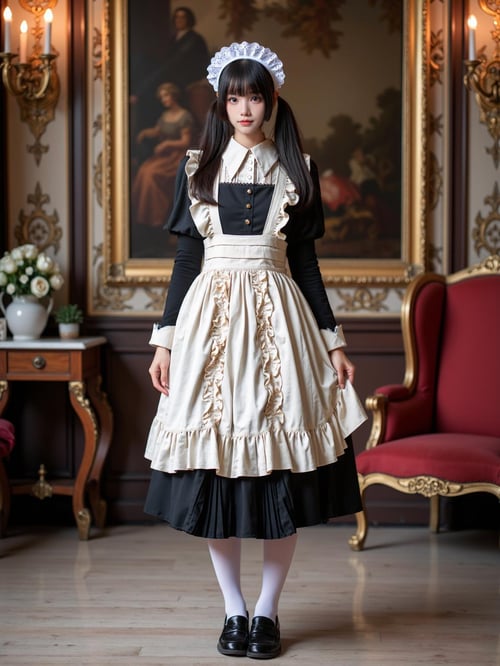 [Flux.1 D][Realistic] Maid costume | 女仆装 by cyberAngel_ on Tensor.Art