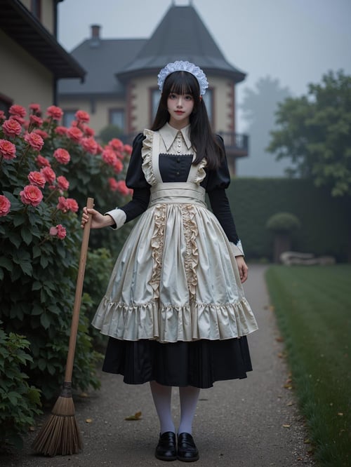 [Flux.1 D][Realistic] Maid costume | 女仆装 by cyberAngel_ on Tensor.Art