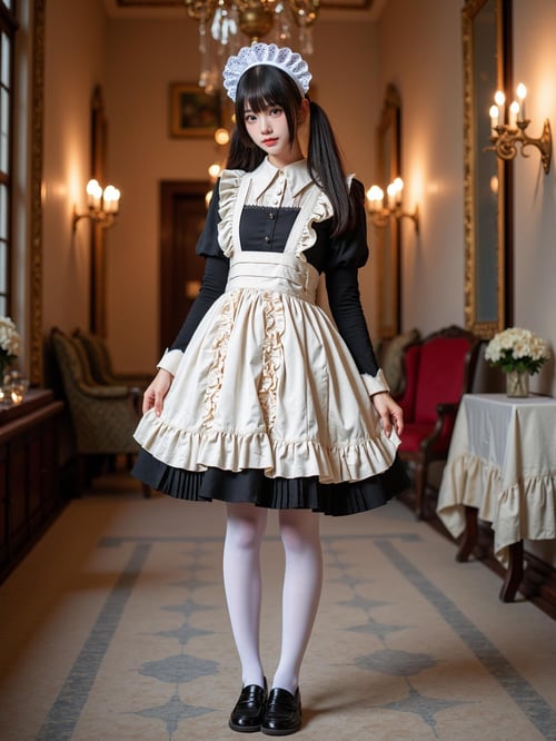 [Flux.1 D][Realistic] Maid costume | 女仆装 by cyberAngel_ on Tensor.Art