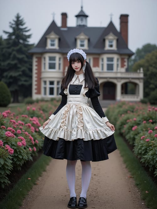 [Flux.1 D][Realistic] Maid costume | 女仆装 by cyberAngel_ on Tensor.Art
