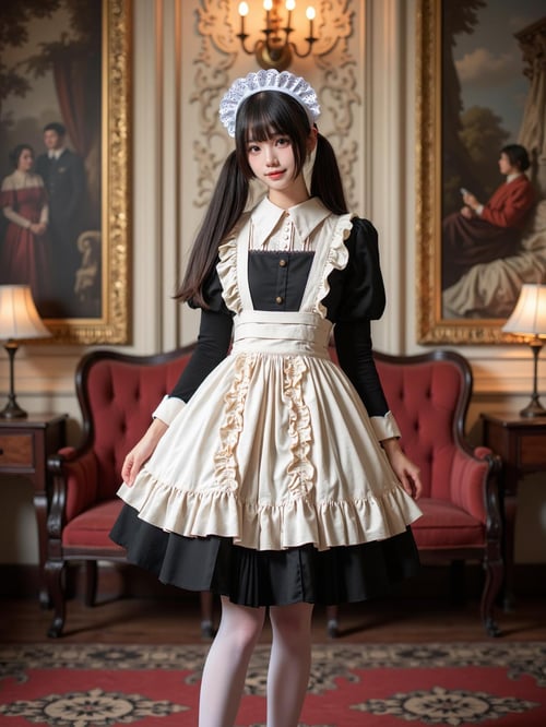 [Flux.1 D][Realistic] Maid costume | 女仆装 by cyberAngel_ on Tensor.Art
