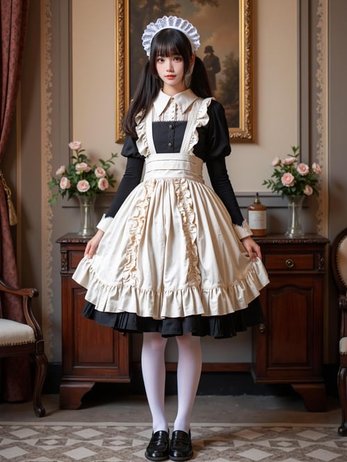 [Flux.1 D][Realistic] Maid costume | 女仆装 by cyberAngel_ on Tensor.Art
