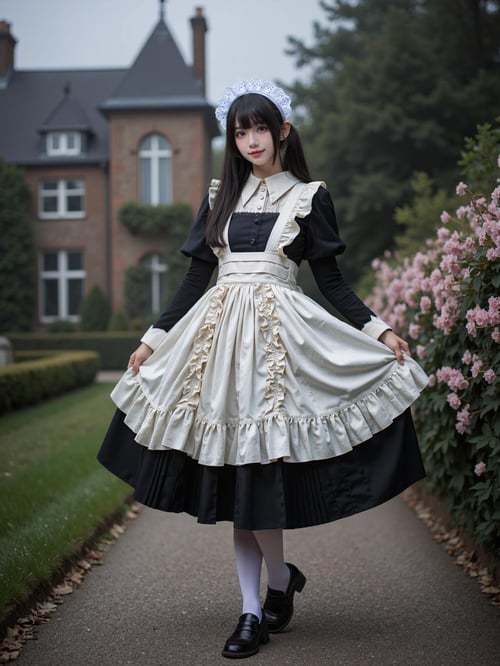 [Flux.1 D][Realistic] Maid costume | 女仆装 by cyberAngel_ on Tensor.Art