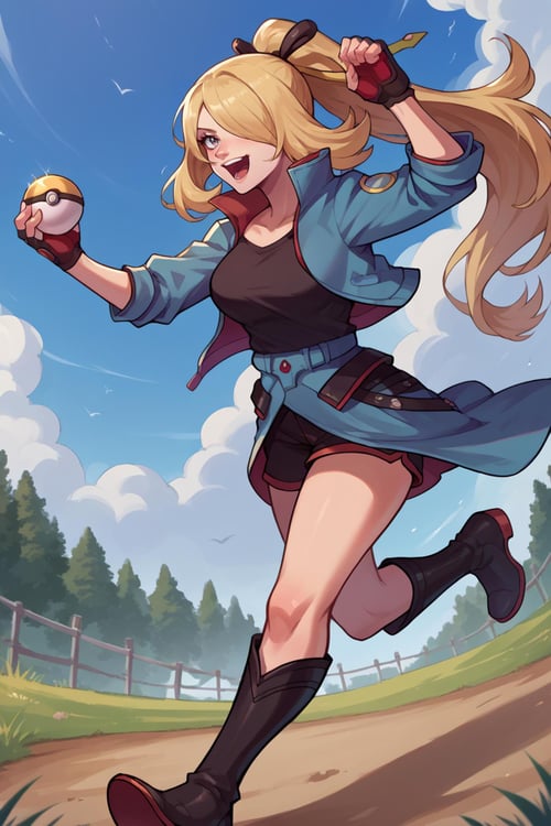 Cynthia/シロナ (Pokemon Diamond and Pearl) SDXL LoRA | 4 Outfits [Pony Diffusion] by novowels on Tensor.Art