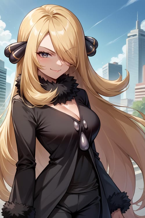 Cynthia/シロナ (Pokemon Diamond and Pearl) SDXL LoRA | 4 Outfits [Pony Diffusion] by novowels on Tensor.Art