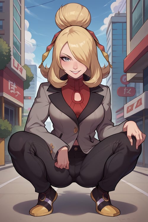 Cynthia/シロナ (Pokemon Diamond and Pearl) SDXL LoRA | 4 Outfits [Pony Diffusion] by novowels on Tensor.Art