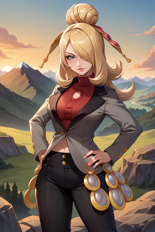 Cynthia/シロナ (Pokemon Diamond and Pearl) SDXL LoRA | 4 Outfits [Pony Diffusion] by novowels on Tensor.Art