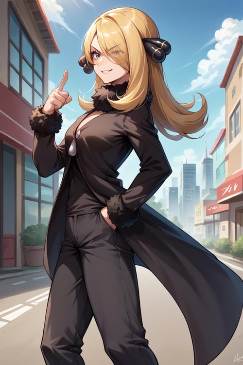 Cynthia/シロナ (Pokemon Diamond and Pearl) SDXL LoRA | 4 Outfits [Pony Diffusion] by novowels on Tensor.Art