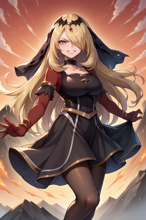 Cynthia/シロナ (Pokemon Diamond and Pearl) SDXL LoRA | 4 Outfits [Pony Diffusion] by novowels on Tensor.Art