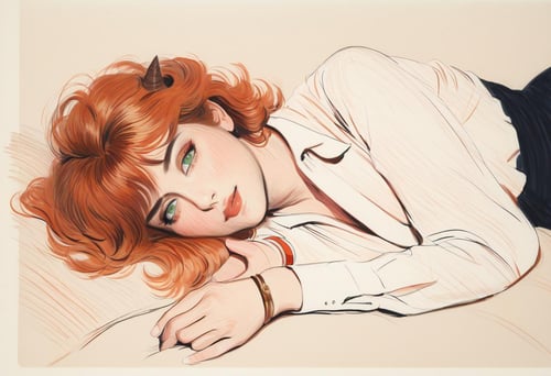 inspired by Paul Cesar Helleu by Key AI on Tensor.Art