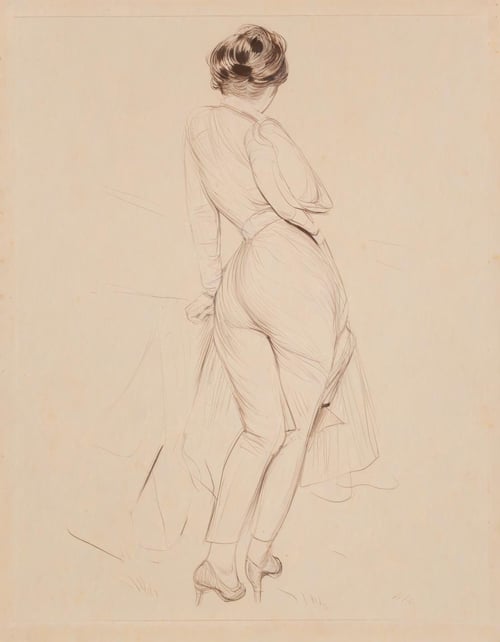 inspired by Paul Cesar Helleu by Key AI on Tensor.Art
