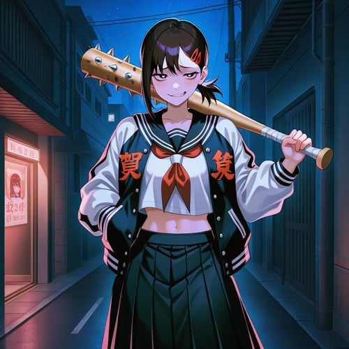 Sukeban / Delinquent Girl Outfit - Illustrious by Navedaxu on Tensor.Art