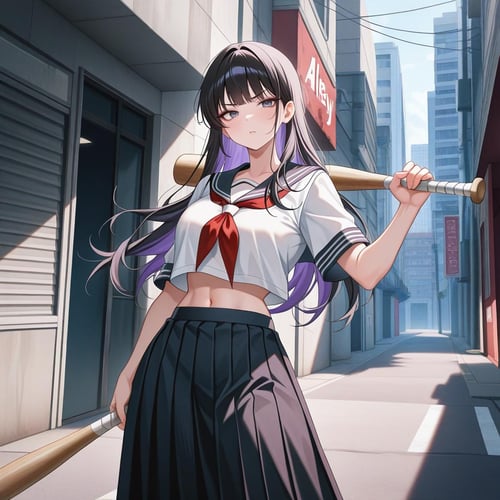 Sukeban / Delinquent Girl Outfit - Illustrious by Navedaxu on Tensor.Art