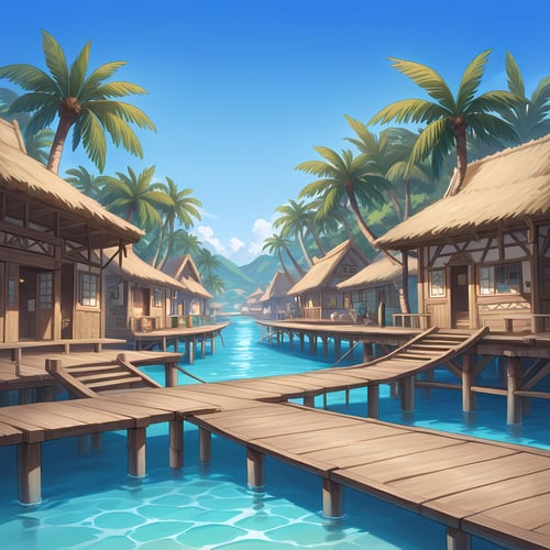 Tropical Village by Navedaxu on Tensor.Art