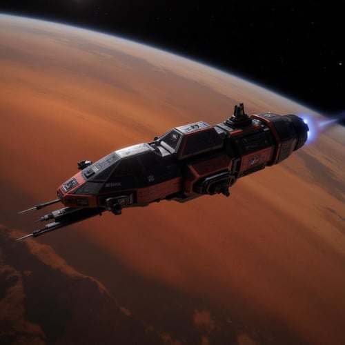 Rocinante Space Ship (The Expanse) by colinu on Tensor.Art