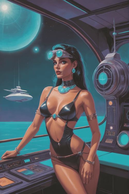 Envy Starlight 1980s Scifi Cover Art 01 by _Envy_ on Tensor.Art