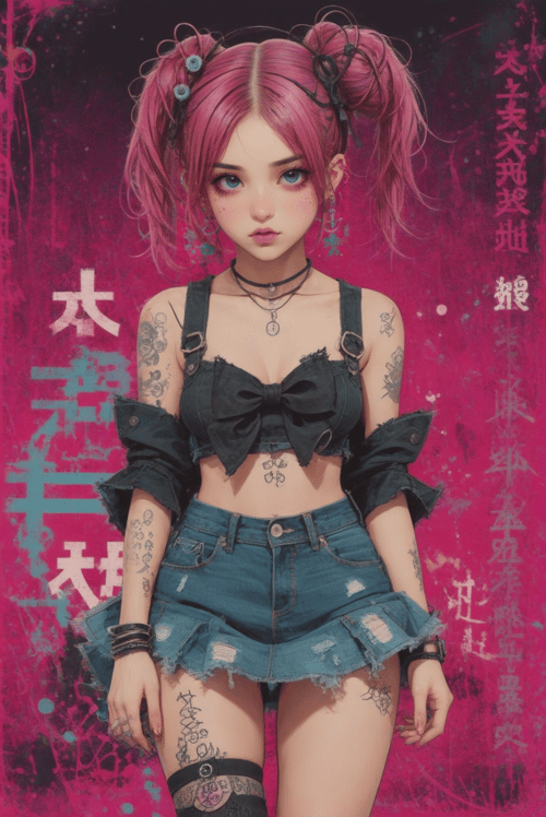 Envy Starlight Cyber-Grunge 01 by _Envy_ on Tensor.Art