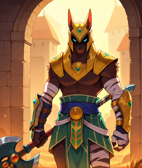 Nasus - League of Legends (+Infernal Skin)[NoobAI] by Aswoll on Tensor.Art
