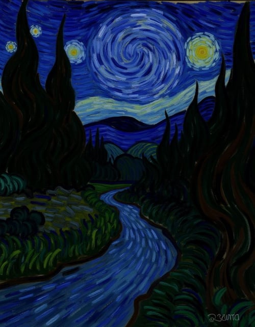 Starry Night by Projekt 66 on Tensor.Art