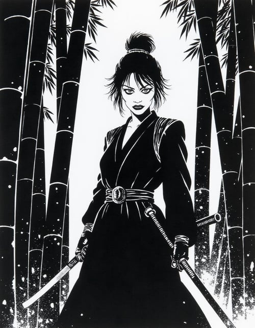 Graphic Noir: Sin City Style by Projekt 66 on Tensor.Art
