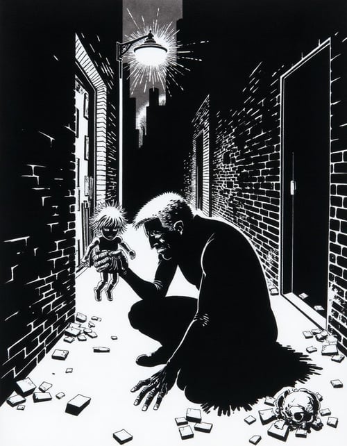 Graphic Noir: Sin City Style by Projekt 66 on Tensor.Art