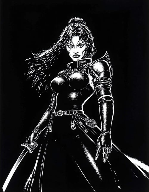 Graphic Noir: Sin City Style by Projekt 66 on Tensor.Art