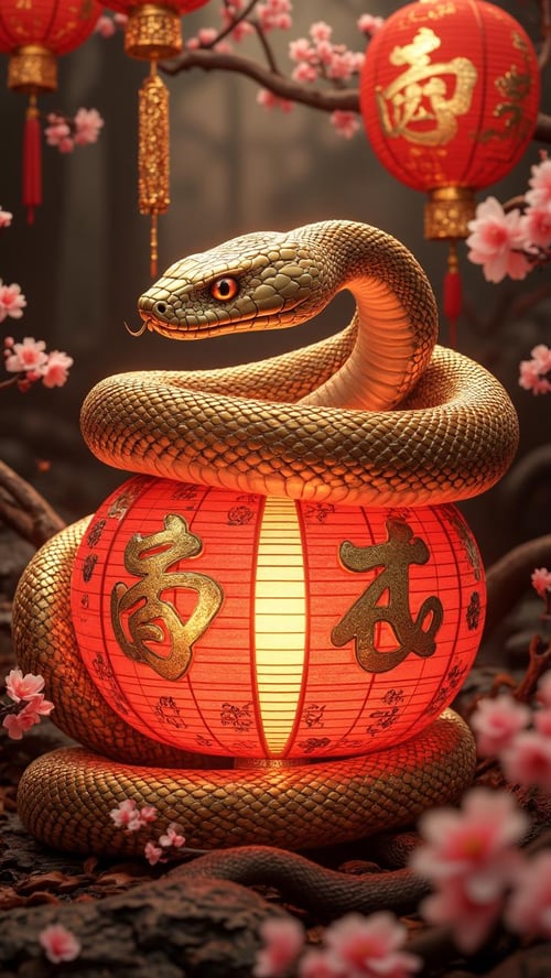 Year of the Snake [FLUX] by AIDigitalMediaAgency on Tensor.Art