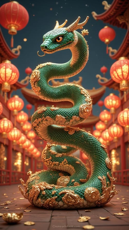 Year of the Snake [FLUX] by AIDigitalMediaAgency on Tensor.Art
