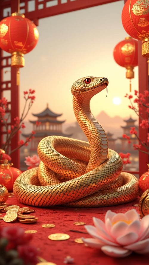 Year of the Snake [FLUX] by AIDigitalMediaAgency on Tensor.Art