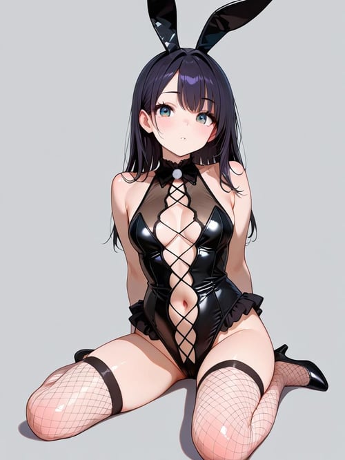 センターオープンバニー/fishnet bunny by bolero537 on Tensor.Art
