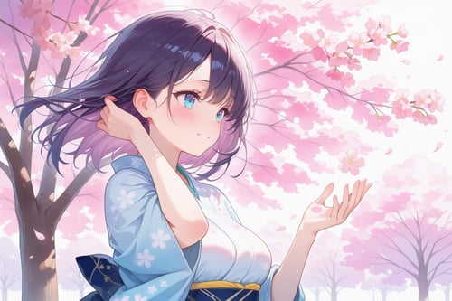 髪をかき上げる/hair tucking by bolero537 on Tensor.Art