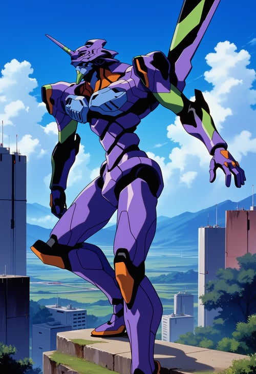 Evangelion Unit-01 (エヴァンゲリオン初号機, Eva-01), Neon Genesis Evangelion (新世紀エヴァンゲリオン), LoRA, PonyXL by NMackelie on Tensor.Art