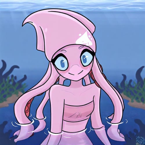 Anthro Squid by Hoodie on Tensor.Art
