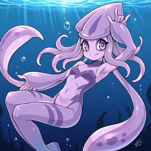 Anthro Squid by Hoodie on Tensor.Art