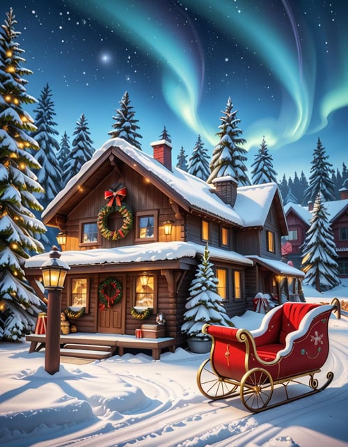 Santa Claus Village pony by Arrssenne on Tensor.Art