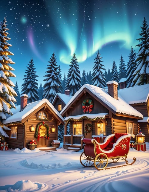 Santa Claus Village pony by Arrssenne on Tensor.Art