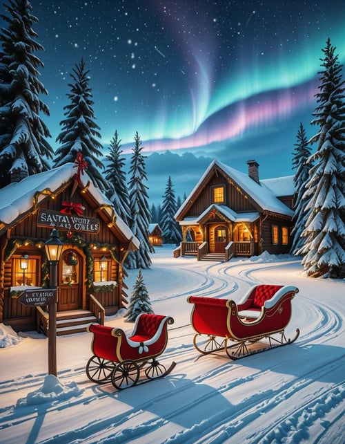 Santa Claus Village illu by Arrssenne on Tensor.Art