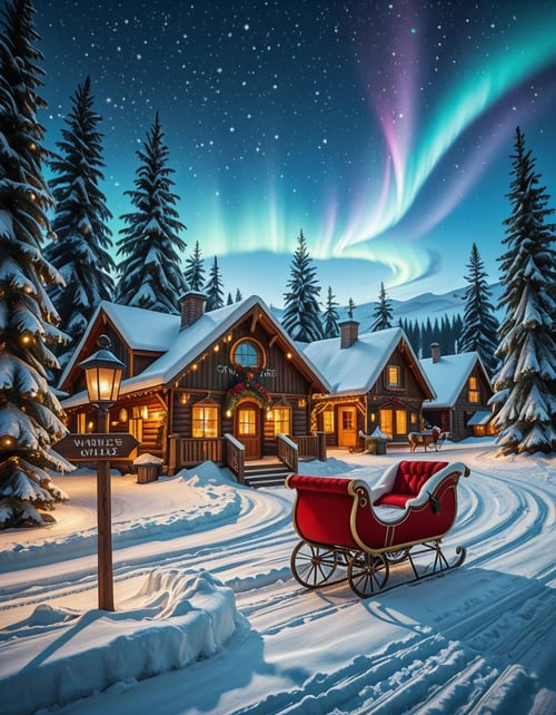 Santa Claus Village illu by Arrssenne on Tensor.Art