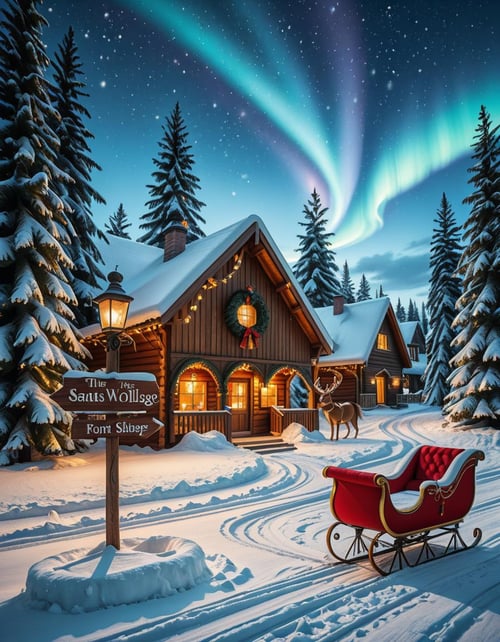 Santa Claus Village illu by Arrssenne on Tensor.Art