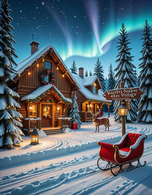 Santa Claus Village illu by Arrssenne on Tensor.Art
