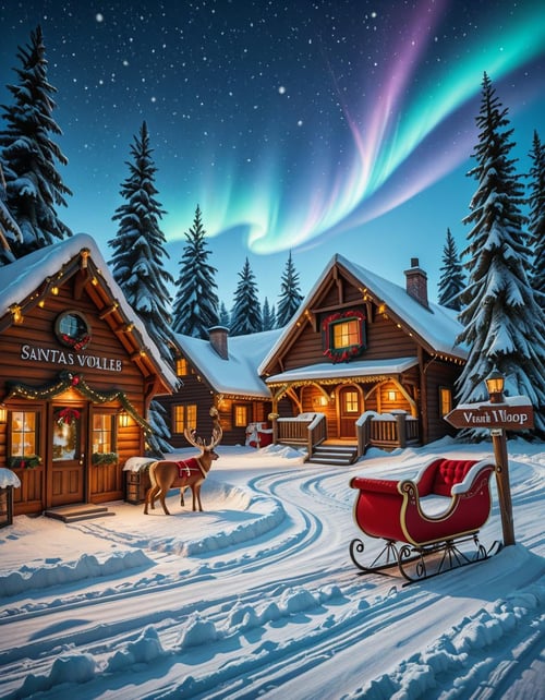 Santa Claus Village illu by Arrssenne on Tensor.Art