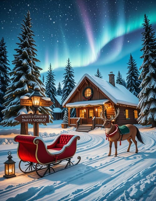 Santa Claus Village illu by Arrssenne on Tensor.Art