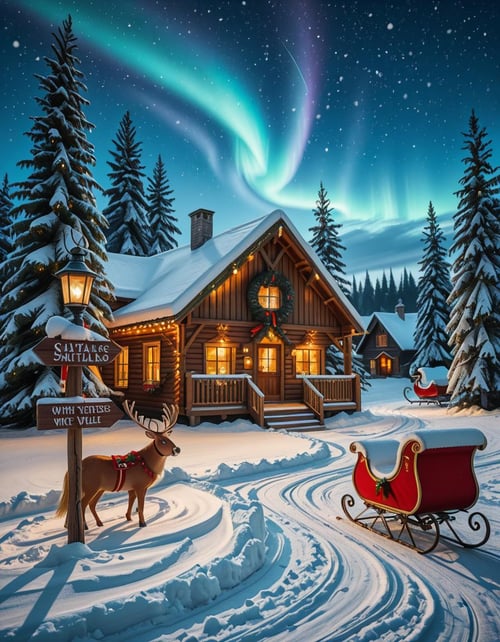 Santa Claus Village illu by Arrssenne on Tensor.Art