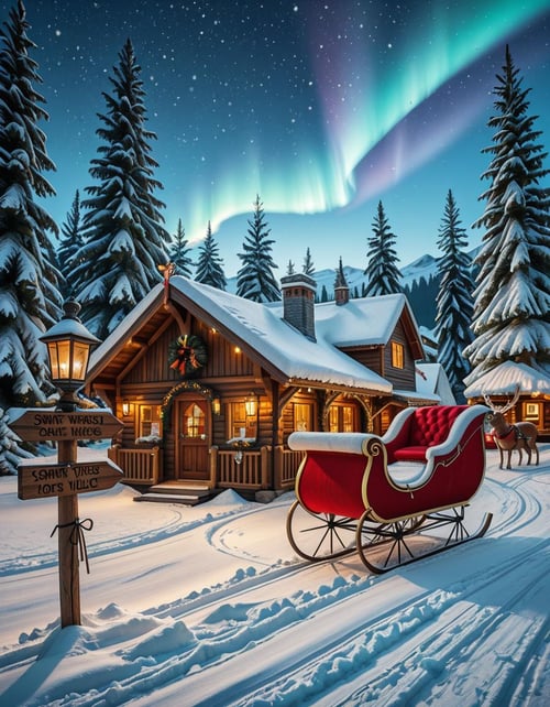 Santa Claus Village illu by Arrssenne on Tensor.Art